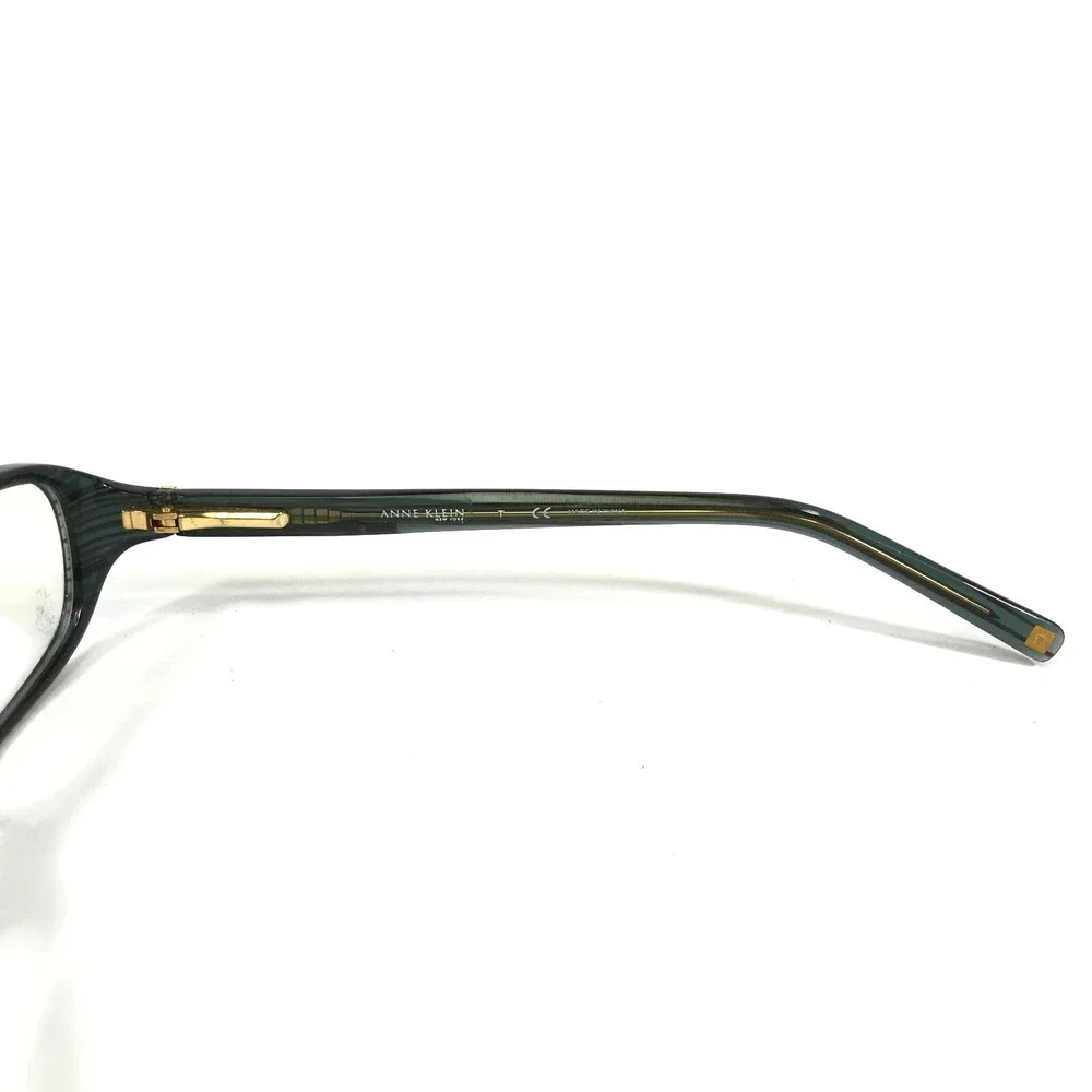 Anne Klein Eyeglasses Frames AK 8095 237 Green Gold Oval Round 52-17-135